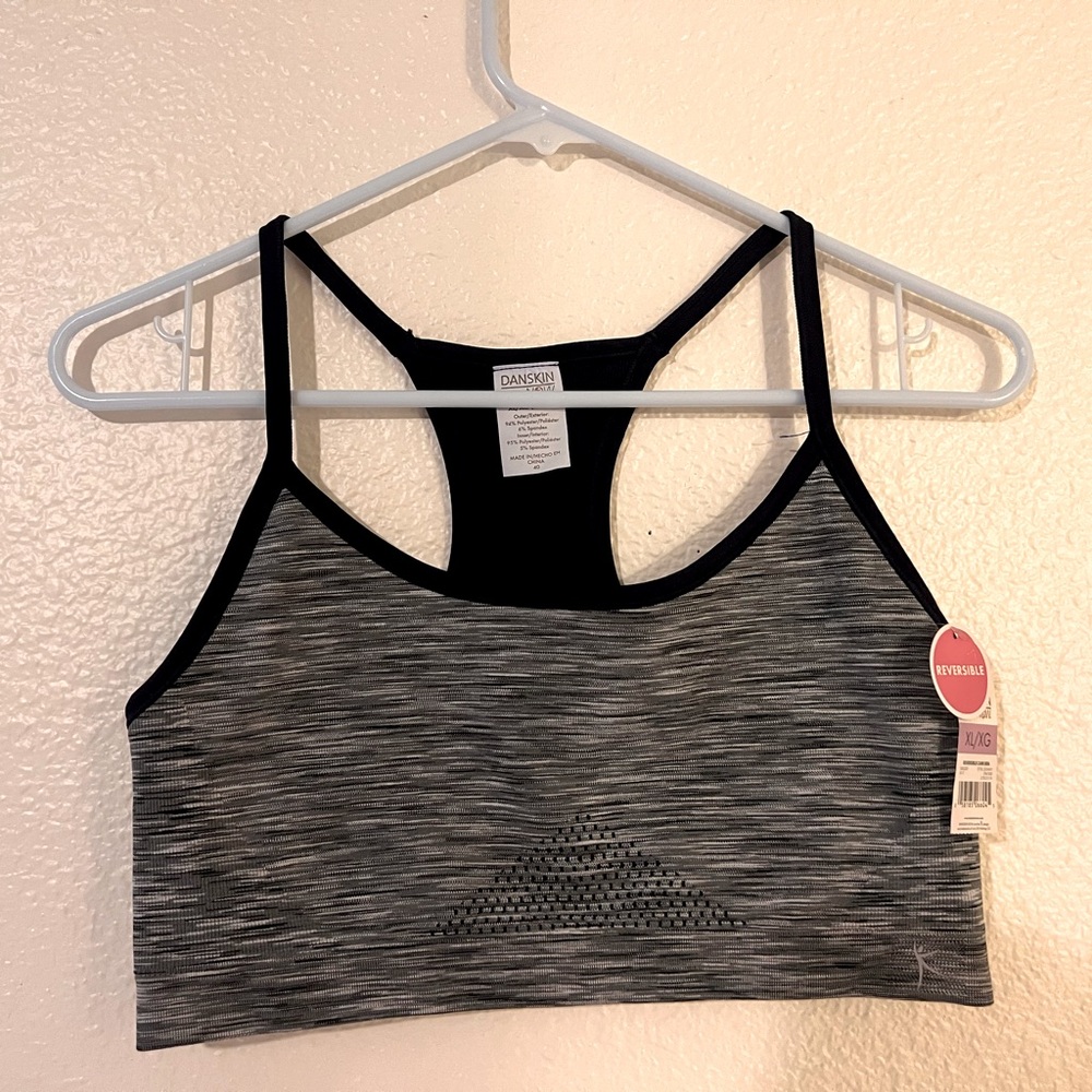 Danskin Reversible Sports Bra Sz XL